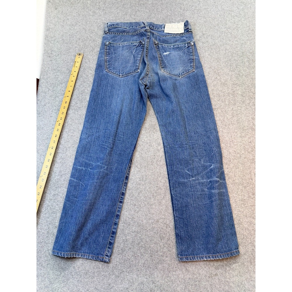 Loomstate Men's Jeans 32x28 Organic Cotton Button Fly Blue Denim - Picture 2 of 12